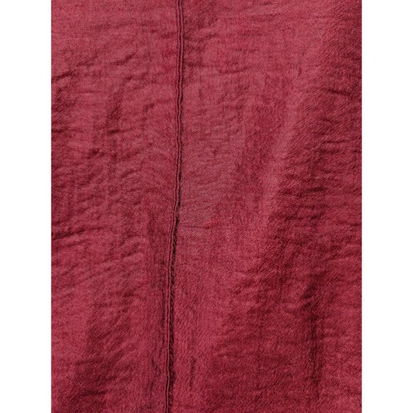 Trevan Women's Blazer Jacket Size 12 Maroon Red Crinkle Texutred Evening - Picture 14 of 16